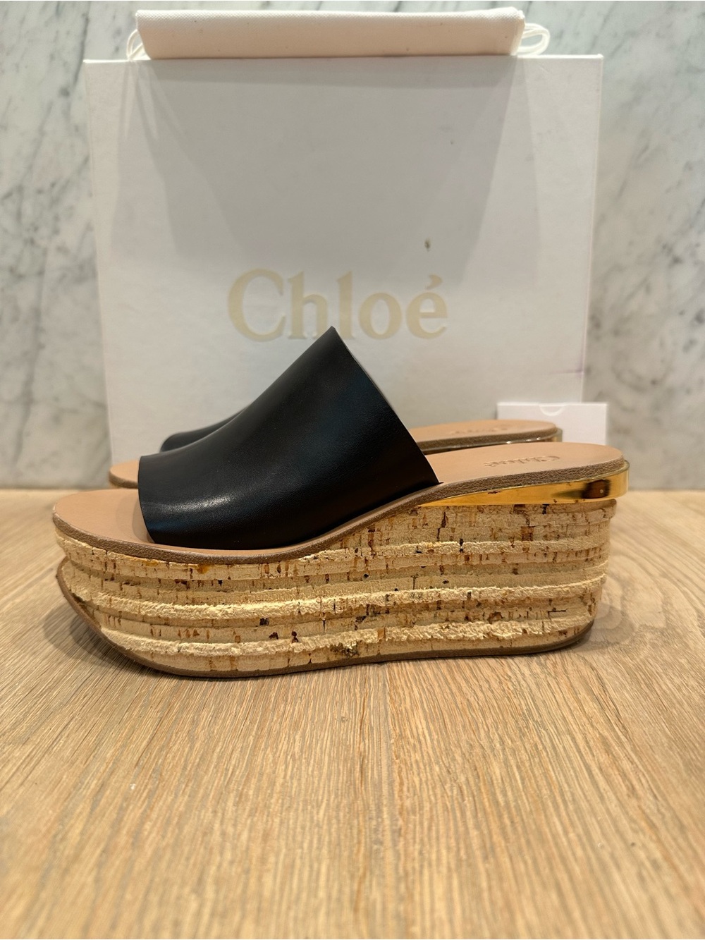 Chloe Cork Flatform - Picture 4 of 12